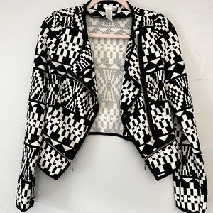 Abstract Crop Blazer